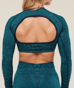 Adapt Animal Long Sleeve Crop Top