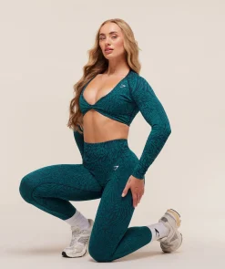 Adapt Animal Long Sleeve Crop Top