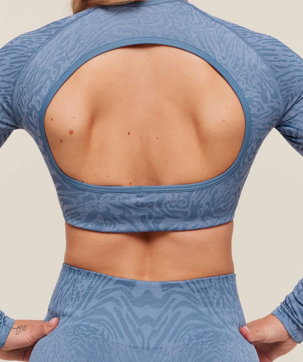 Adapt Animal Long Sleeve Crop Top