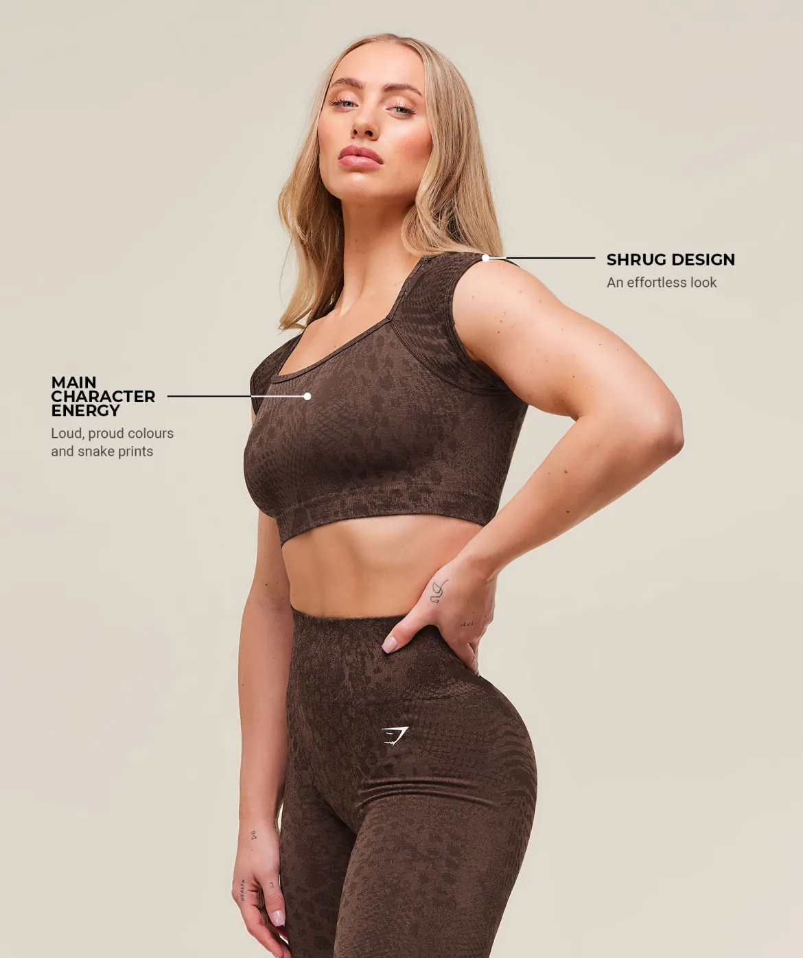Adapt Animal X Whitney Seamless Crop Top