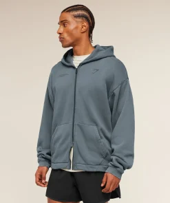 Conditioning Club Washed Zip Through Hoodie