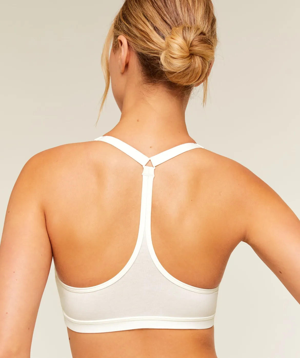 Cotton Blend Racerback Sports Bra