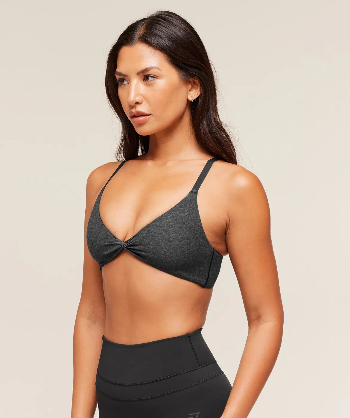 Cotton Twist Front Bralette