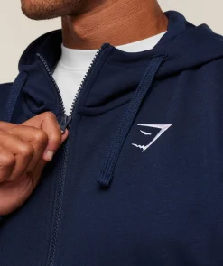 Crest Oversized Zip Up Hoodie