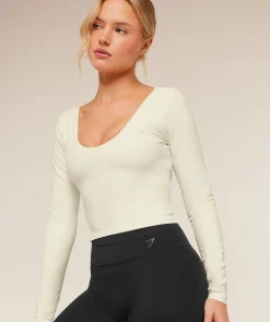 Crossover Back Long Sleeve Top