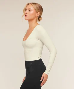 Crossover Back Long Sleeve Top