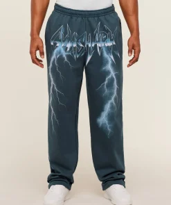 Eagle Band Style Graphic Straight Leg Pants