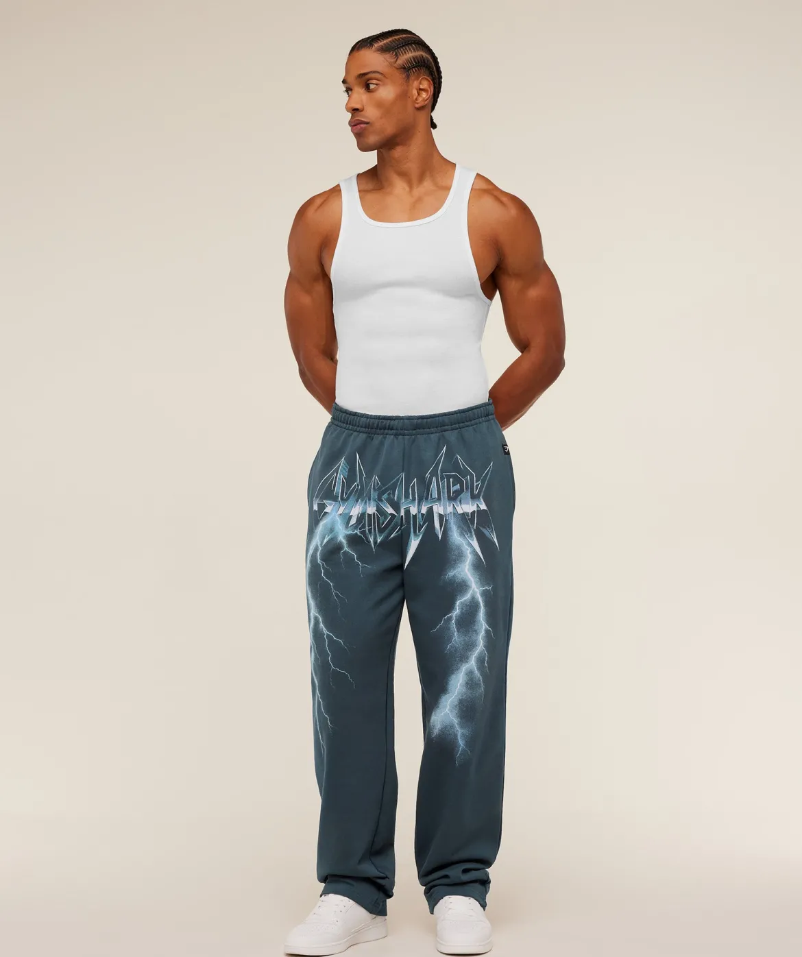 Eagle Band Style Graphic Straight Leg Pants