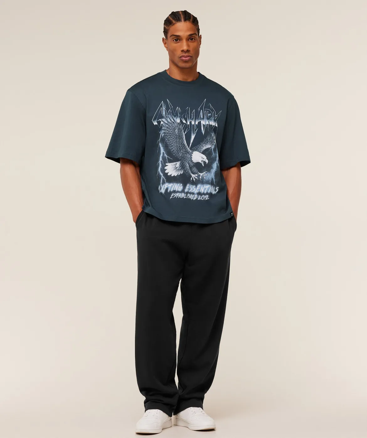 Eagle Band Style Graphic T-Shirt
