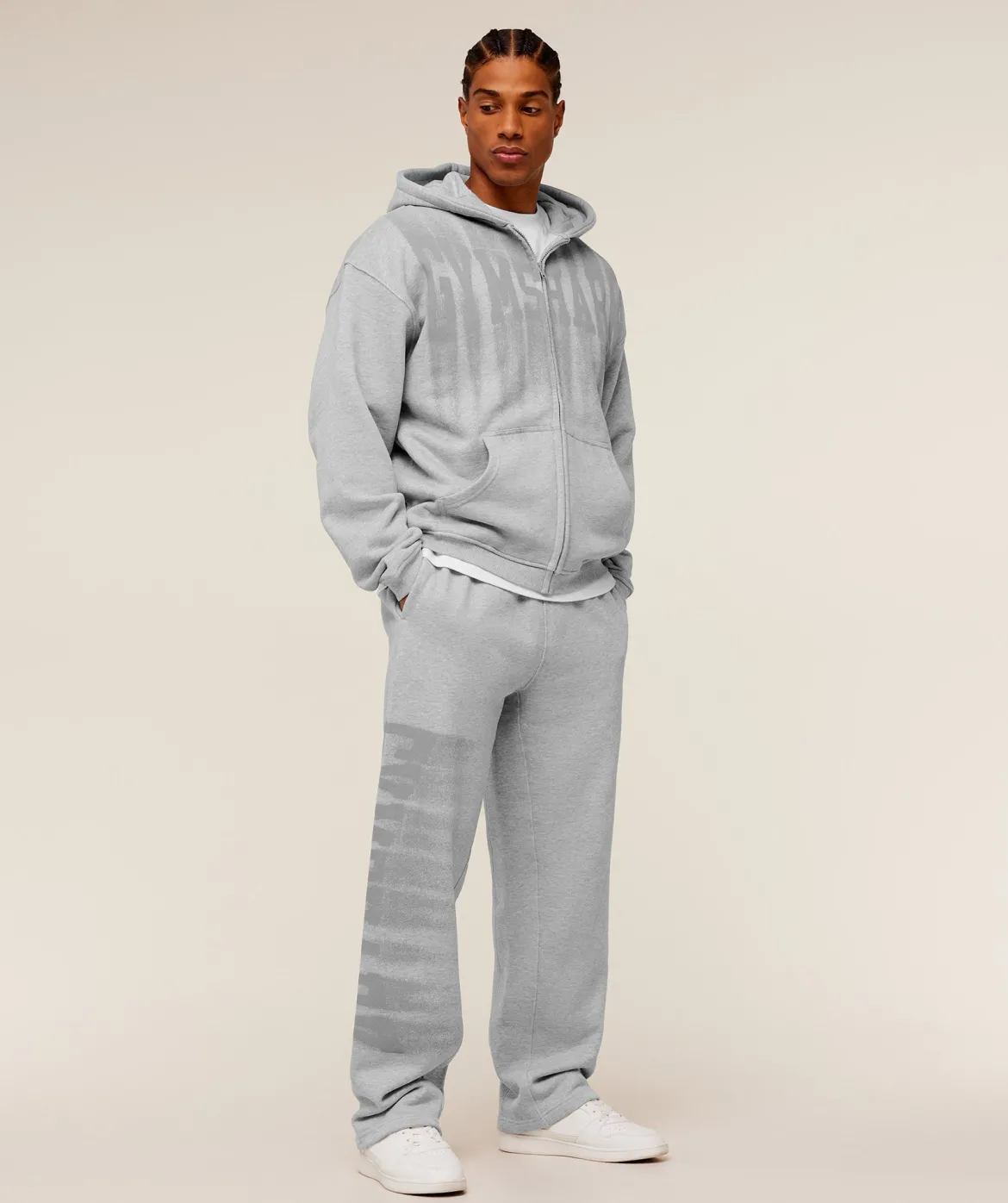 Fade Graphic Zip Through Hoodie