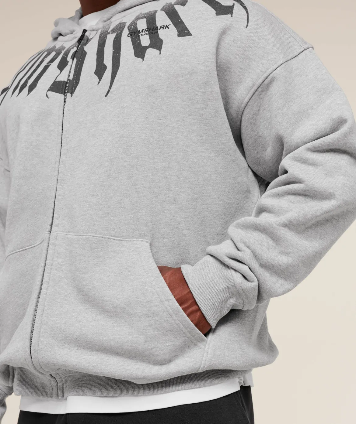Fade Graphic Zip Up Hoodie