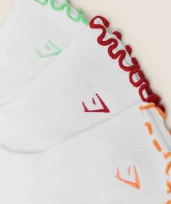 Fruity Graphic Midi Frill Socks 3pk