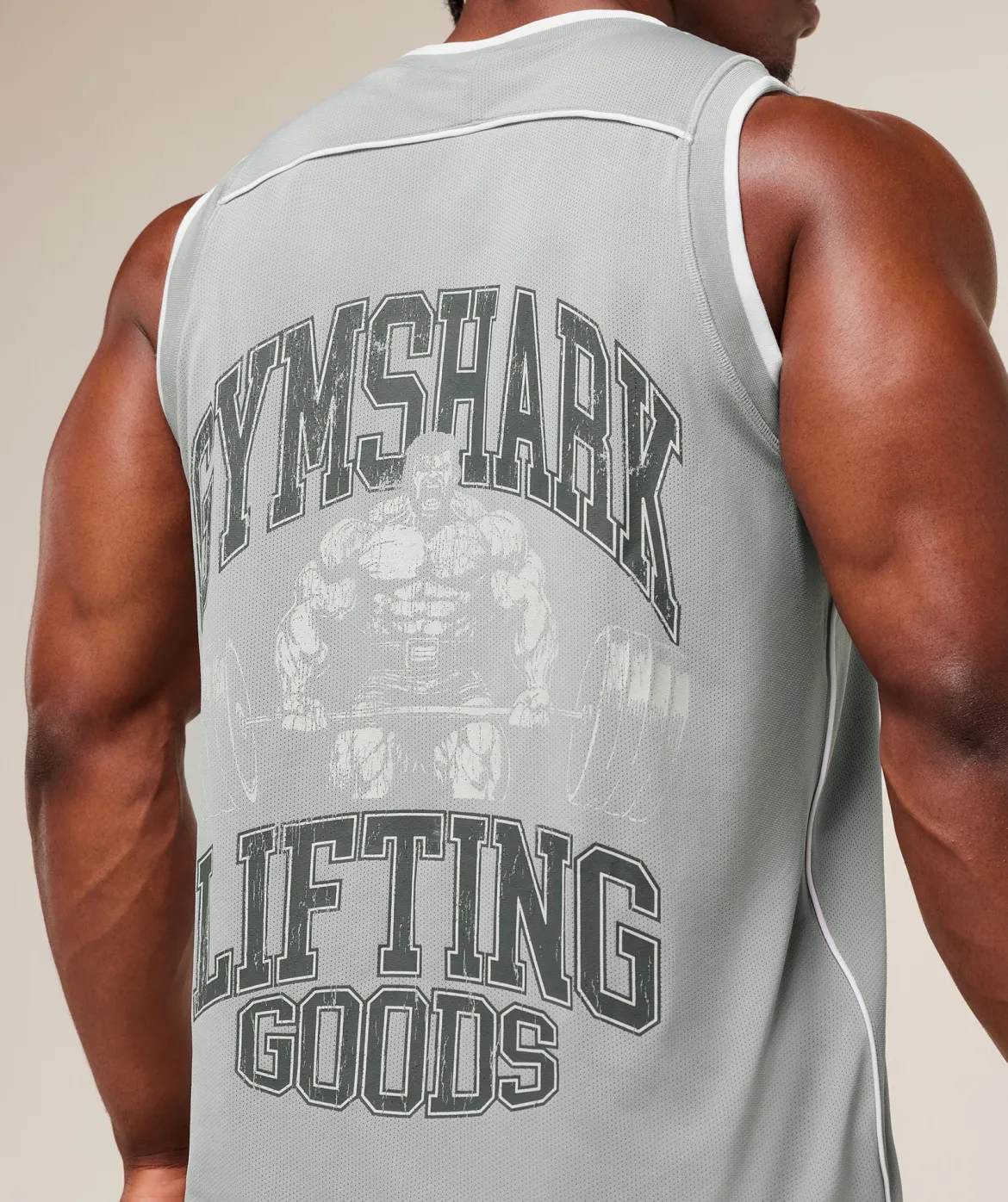 Graphic Basketball Mesh Tank