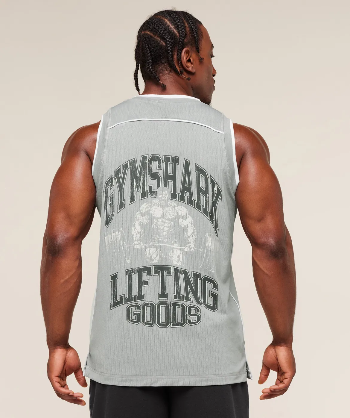 Graphic Basketball Mesh Tank