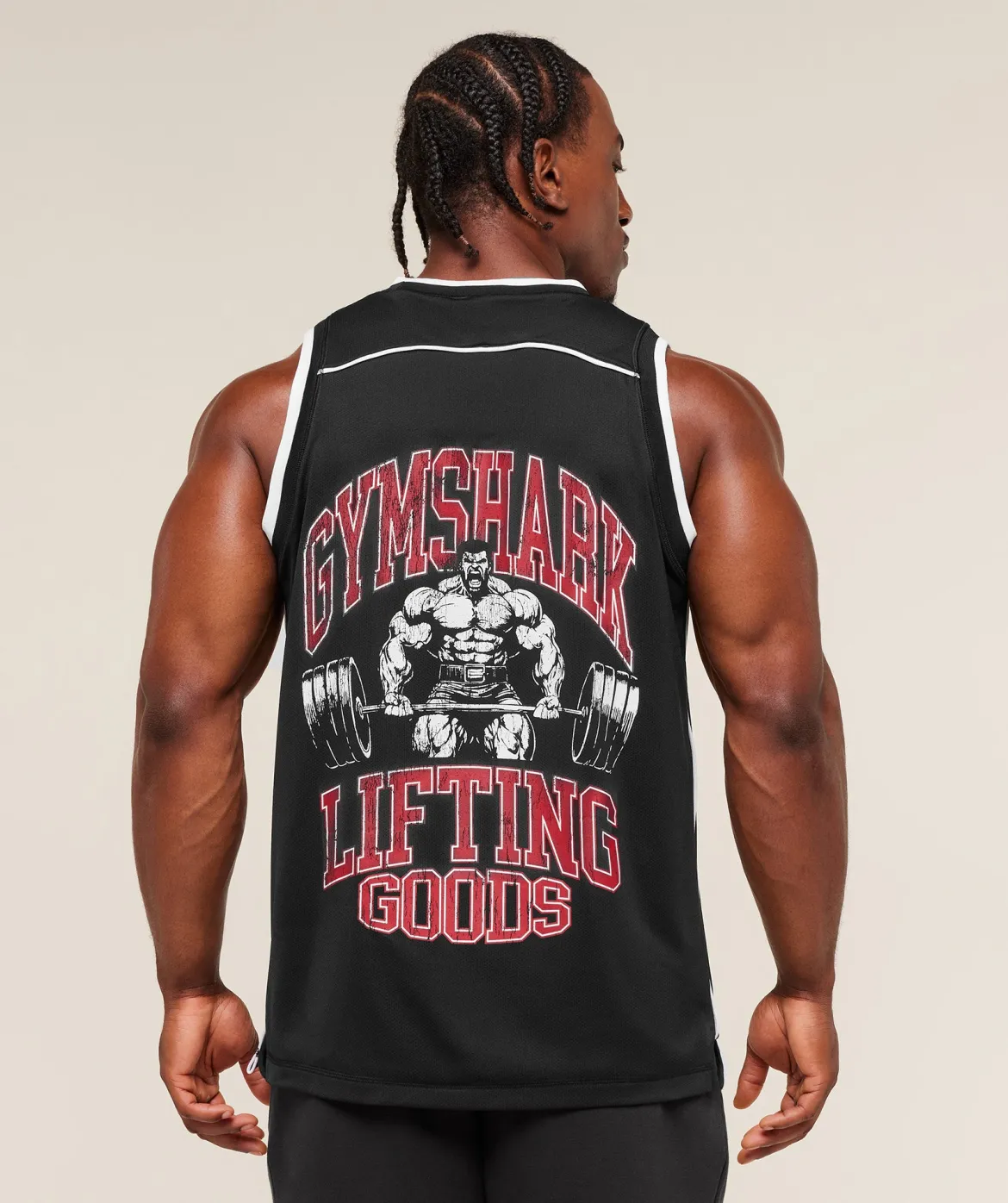 Graphic Basketball Mesh Tank