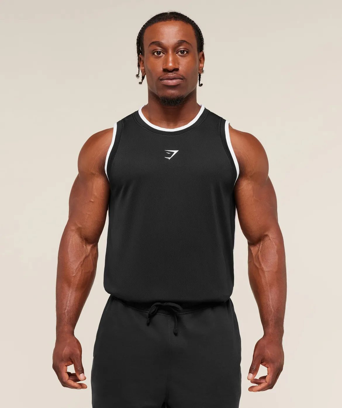 Graphic Basketball Mesh Tank