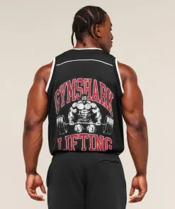 Graphic Basketball Mesh Tank