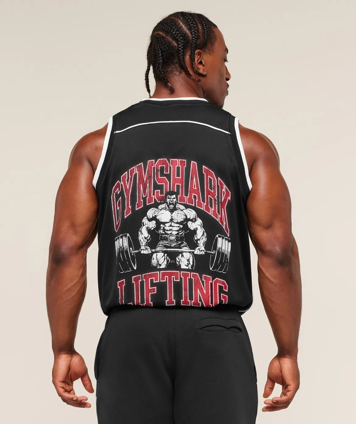 Graphic Basketball Mesh Tank