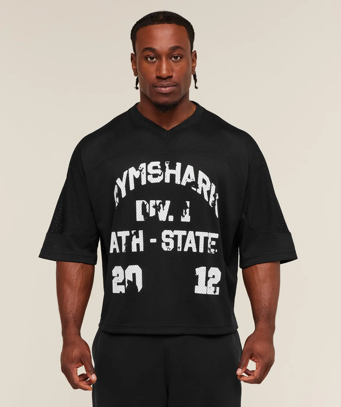 Graphic Mesh Oversized T-Shirt