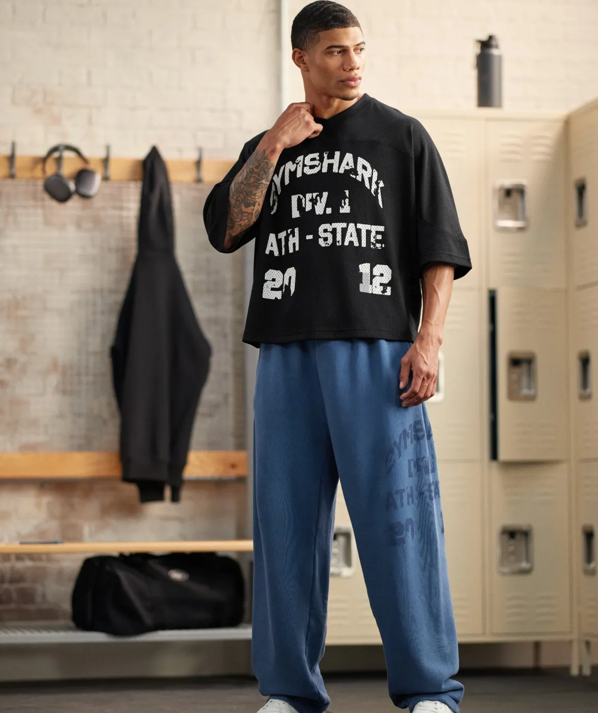 Graphic Mesh Oversized T-Shirt