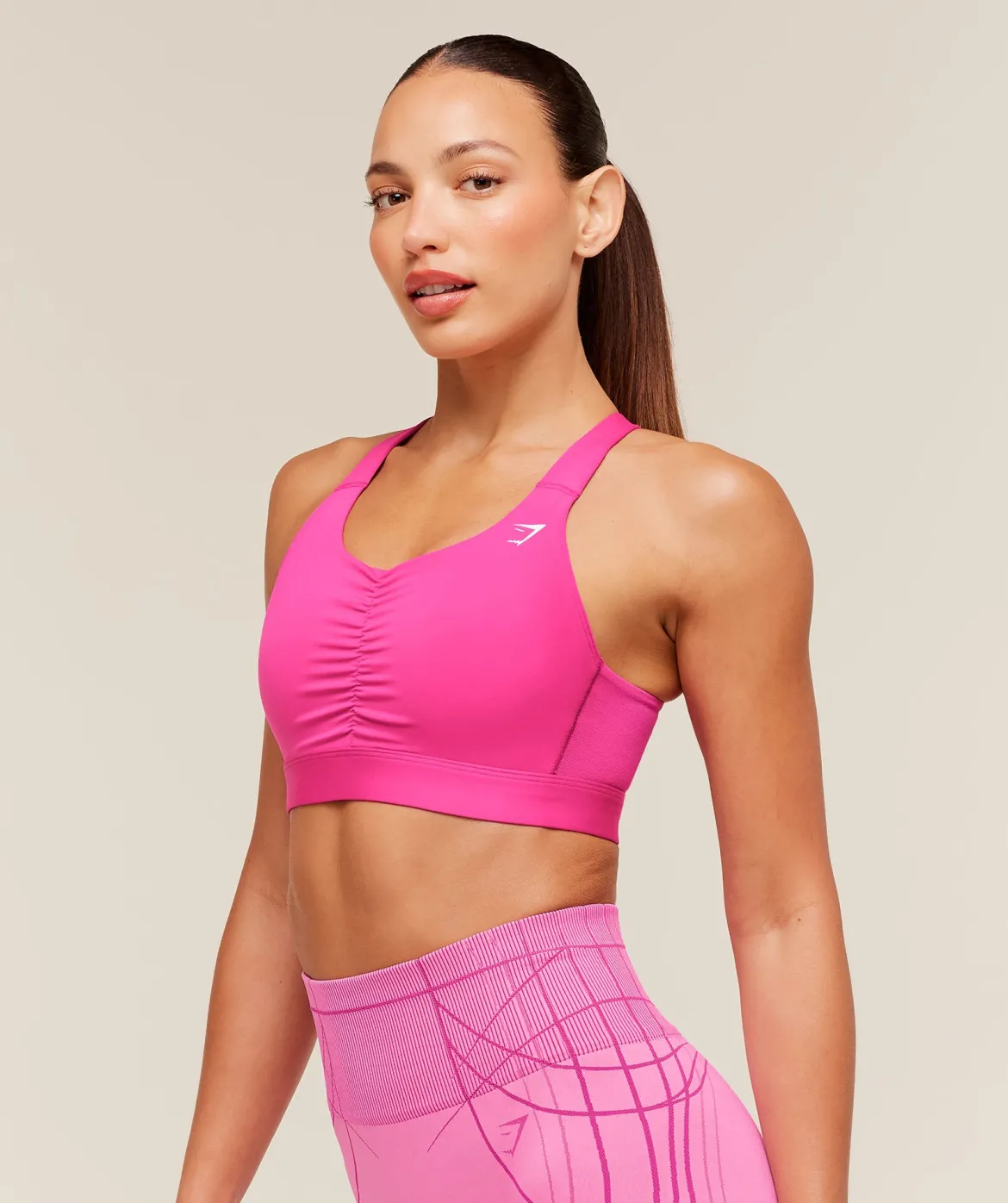 High Support Ruched Sports Bra