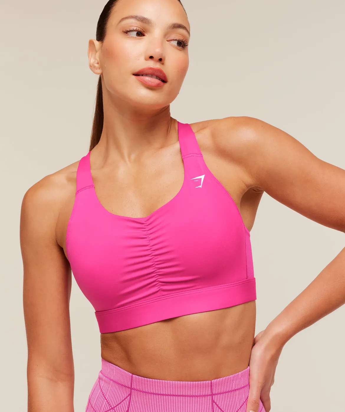 High Support Ruched Sports Bra