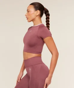 Interval Seamless Short Sleeve Crop Top