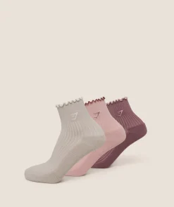 Midi Frill Socks 3pk