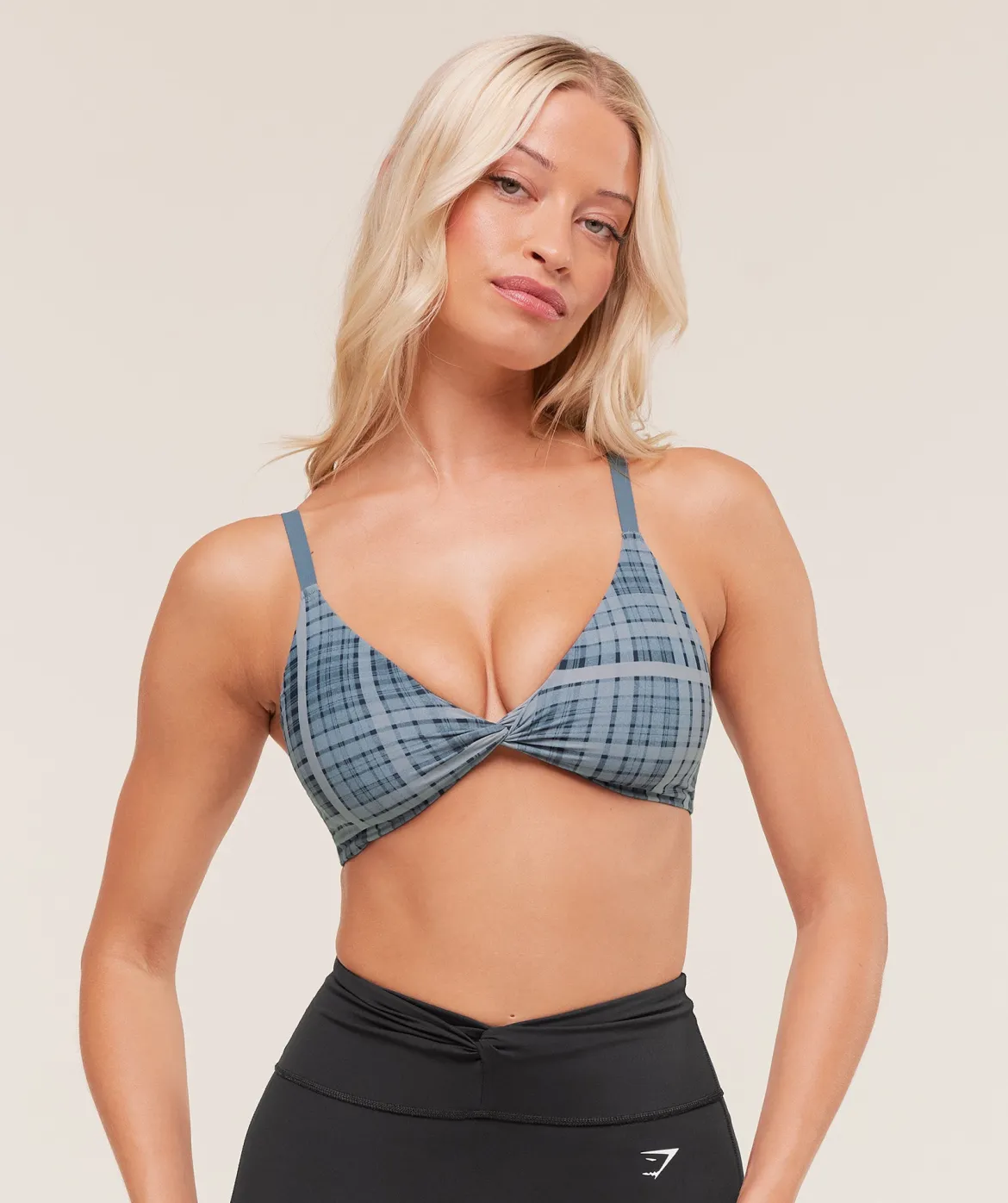 Printed Twist Front Bralette