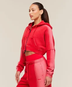 Pump Washed Zip Through Hoodie