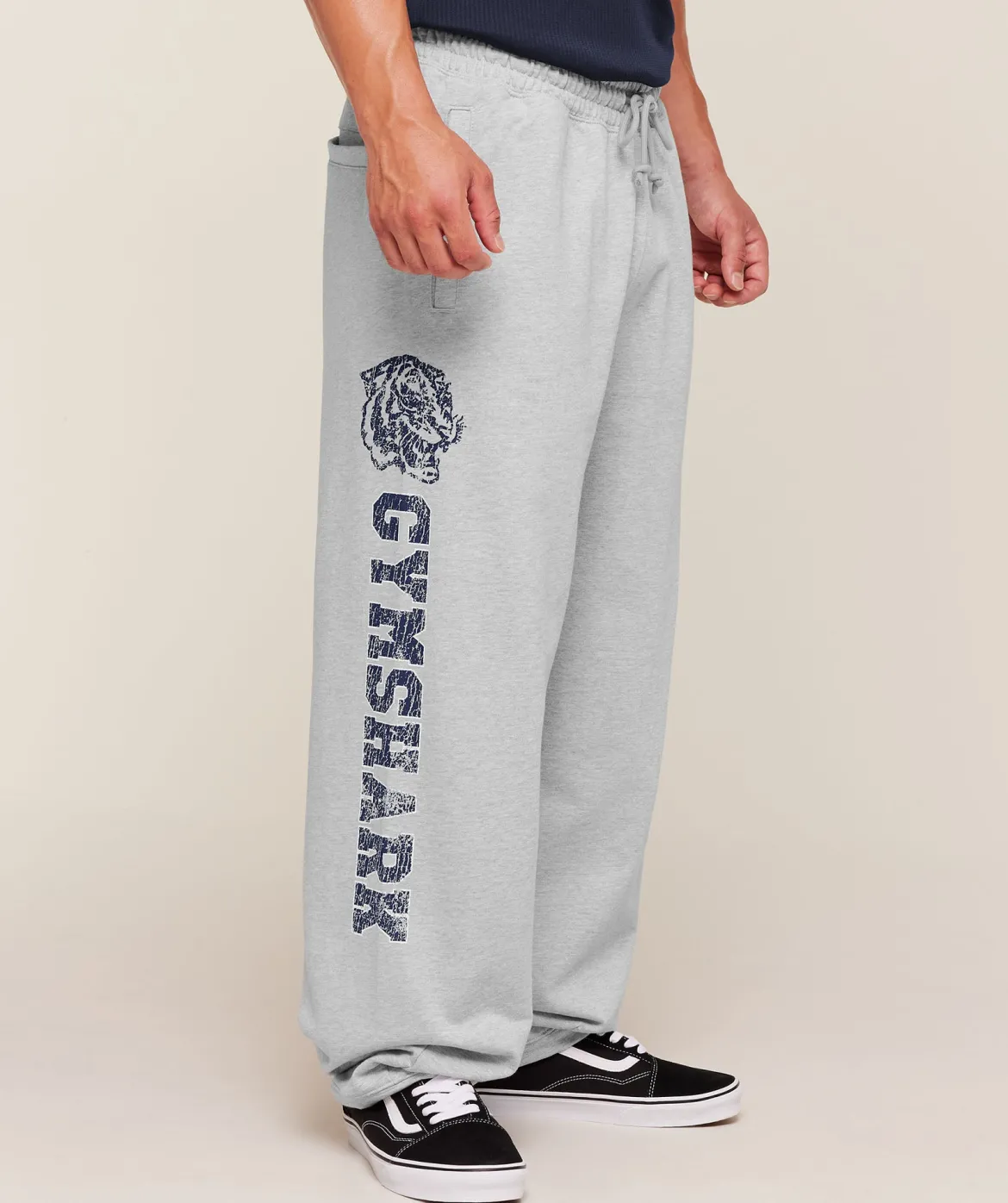 Retro Collegiate Graphic Wide Leg Pants