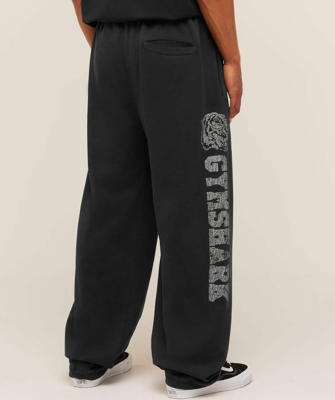 Retro Collegiate Graphic Wide Leg Pants