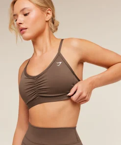 Ruched Sports Bra