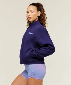 Script Embroidery Full Zip Jacket