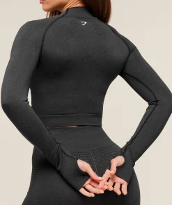 Vital Seamless Midi Zip 2.0 Pullover