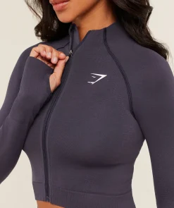Vital Seamless Midi Zip 2.0 Pullover