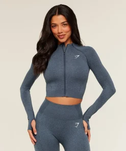 Vital Seamless Midi Zip 2.0 Pullover