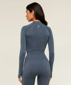 Vital Seamless Midi Zip 2.0 Pullover
