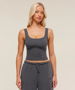 Waffle Cropped Tank