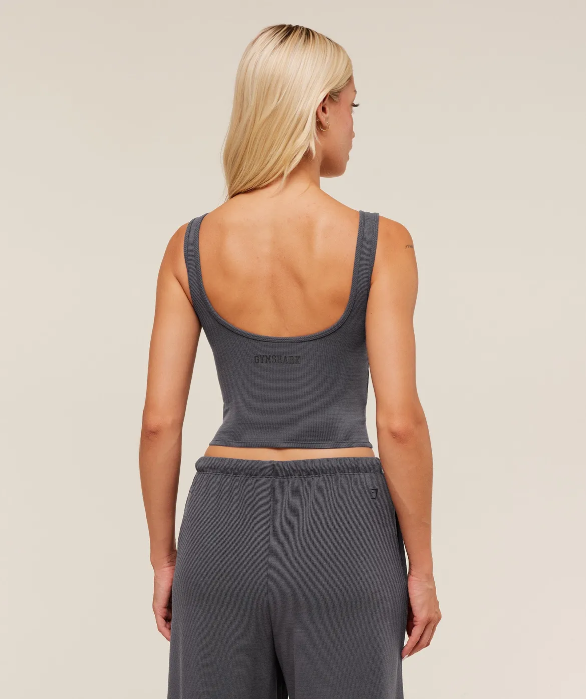 Waffle Cropped Tank