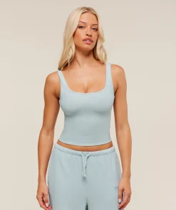 Waffle Cropped Tank