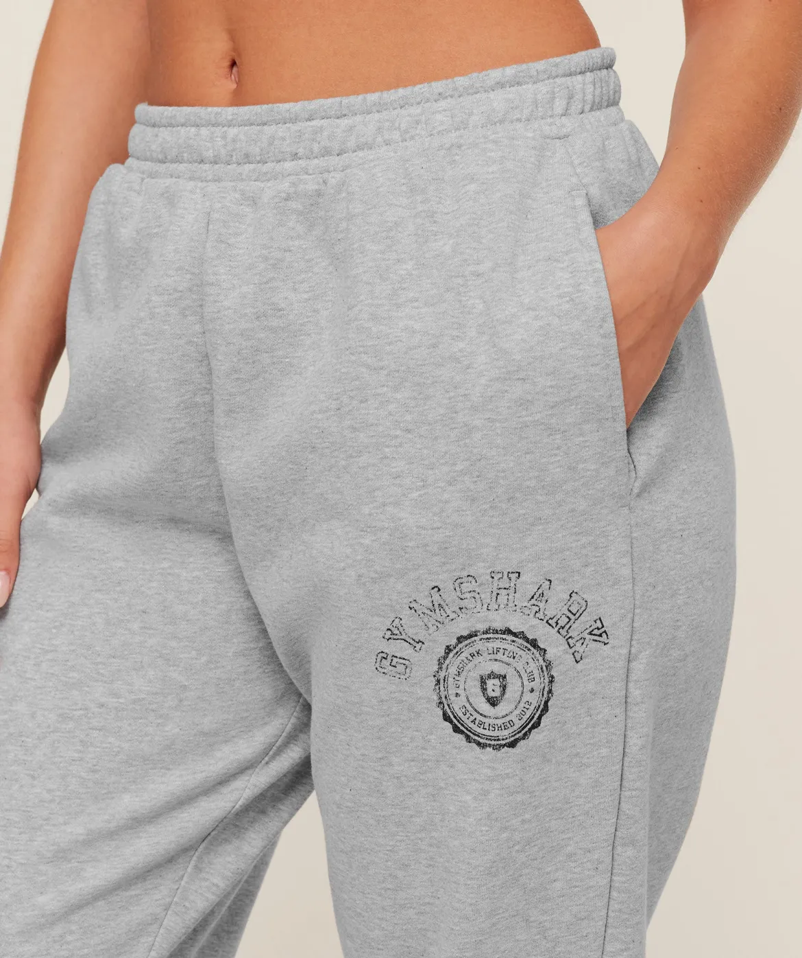 Worn Crest Graphic Joggers