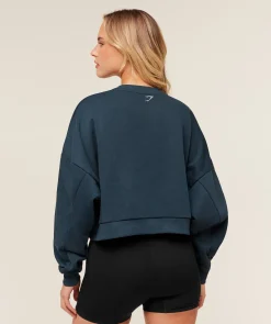 Worn Crest Graphic Sweatshirt